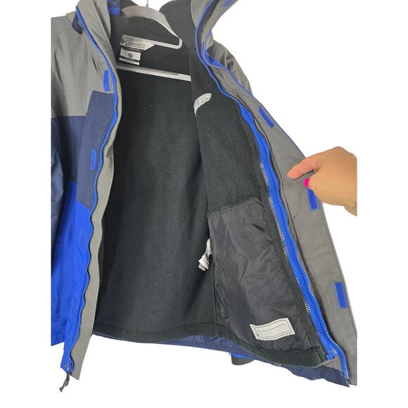 Columbia Interchange Inside Zip Off Vest Bugaboo Youth Boys Winter Jacket 18/20 - Picture 4 of 9